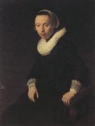 REMBRANDT Harmenszoon van Rijn Portrait of a young woman seted, (mk330 Spain oil painting artist